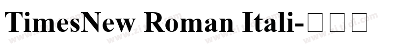 TimesNew Roman Itali字体转换